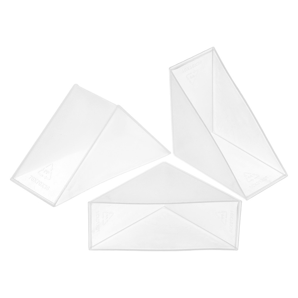 4Pcs Corner Protectors 36x96mm Plastic Right Angle Corner Guards Cushion White