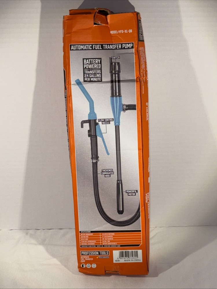 Professional Tools Automatic Fuel Transfer Pump OPEN BOX