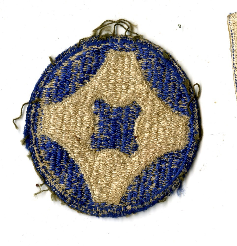 4th Service Command White Back Patch WWII Vintage Southern States