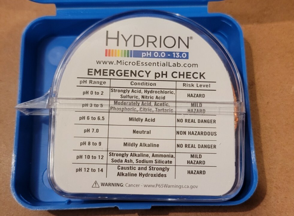 (10 Pack) HYDRION MICRO ESSENTIALS 0-13 pH Test Papers HJ613 Jumbo Exp Jun/24