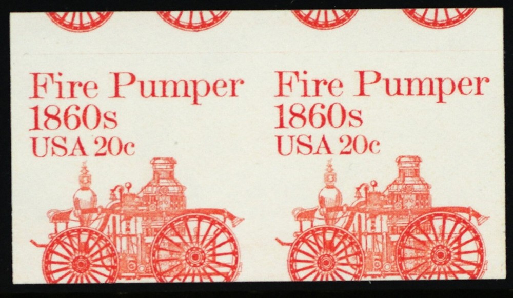 1908a, Mint NH 20¢ - Miscut Imperforate Error Pair - Stuart Katz