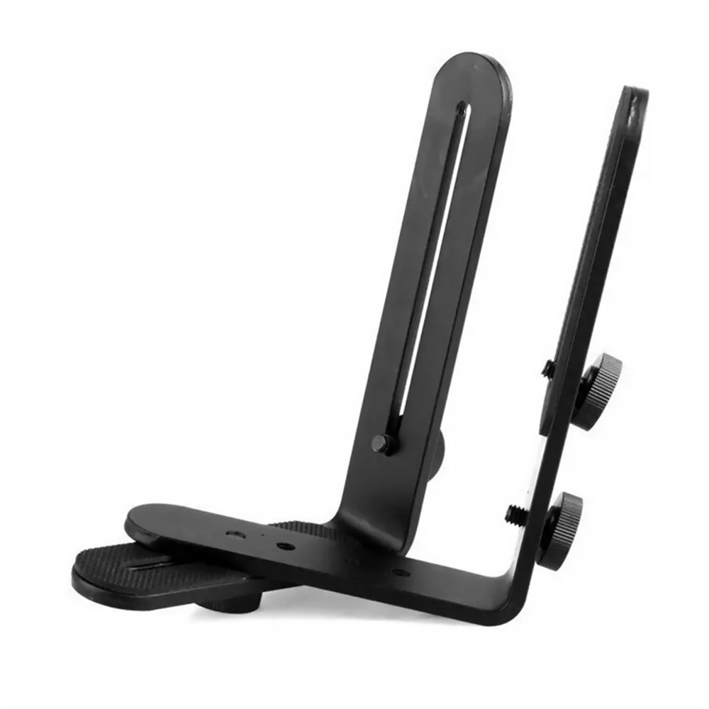Aluminum L-Shape Flash Bracket Flashlight Camera Holder Mount For DSLR Camera