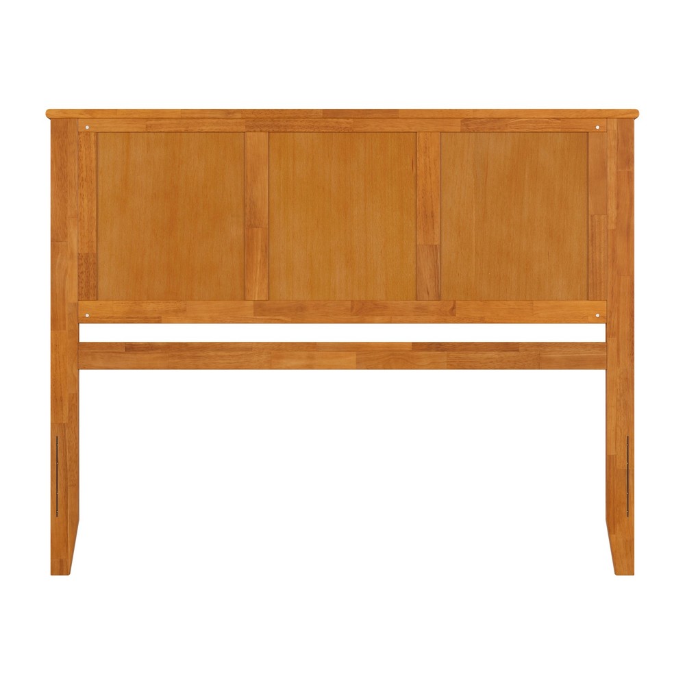 Madison Queen Solid Wood Panel Headboard in Light Toffee