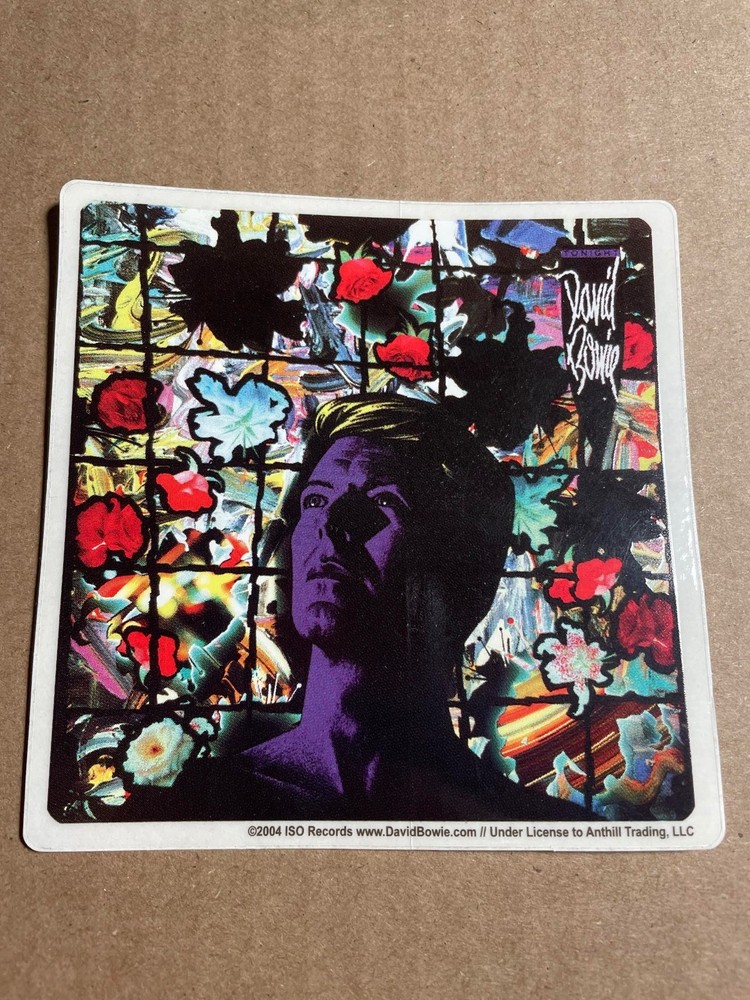 Rare David Bowie "Tonight" sticker - 4" X 4"