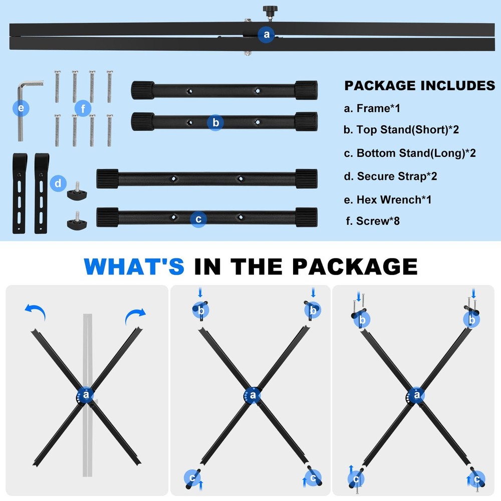Height Adjustable Keyboard Stand With Quick Release Mechanism - Double X Fold...