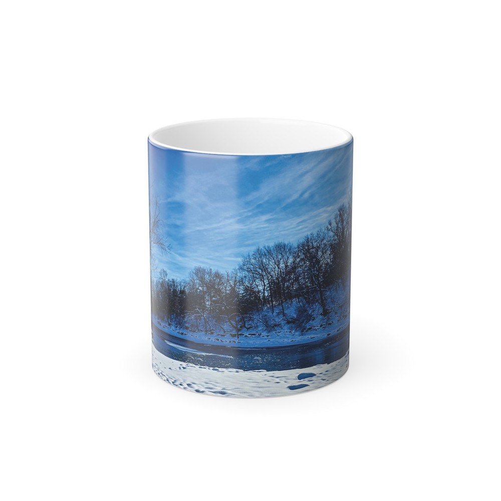 Winter River Landscape Mug | Color Morphing 11oz