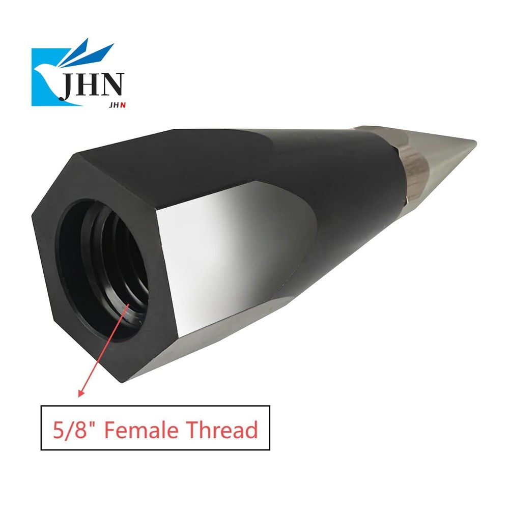 5PCS NEW Prism Pole Point with Replaceable Tip 5/8 Internal thread