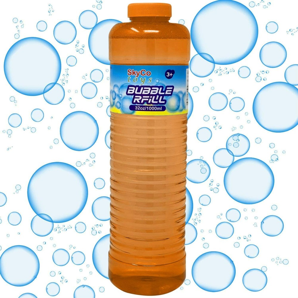 SkyCo Bubble Solution Refill Pack of 2 Bubble Refills Long-Lasting Bubble