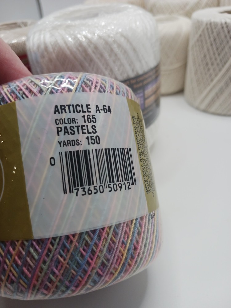 11 Spools of Variety Crochet Thread