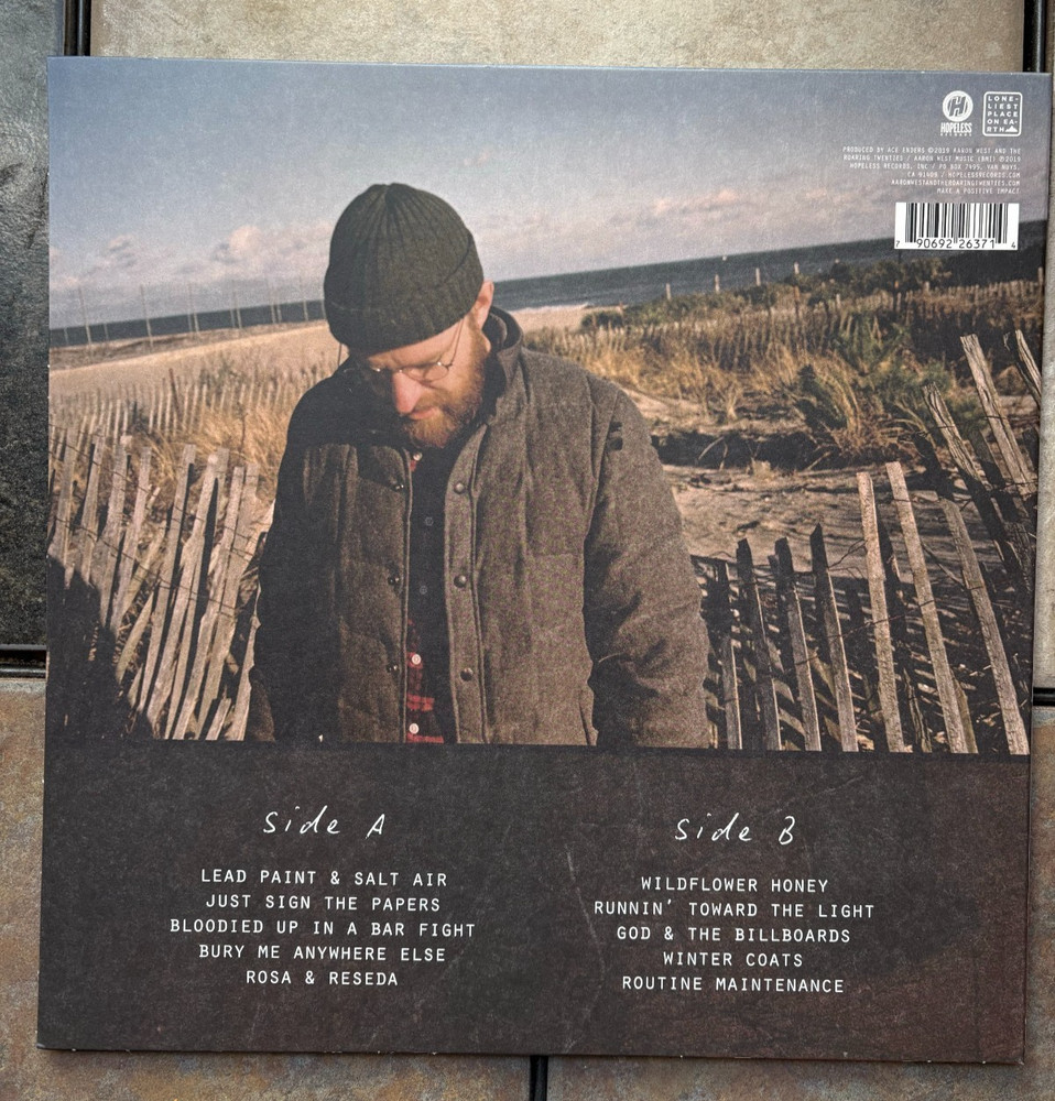 Aaron West Signed "Routine Maintenance" colored 12"Vinyl Record Autographed