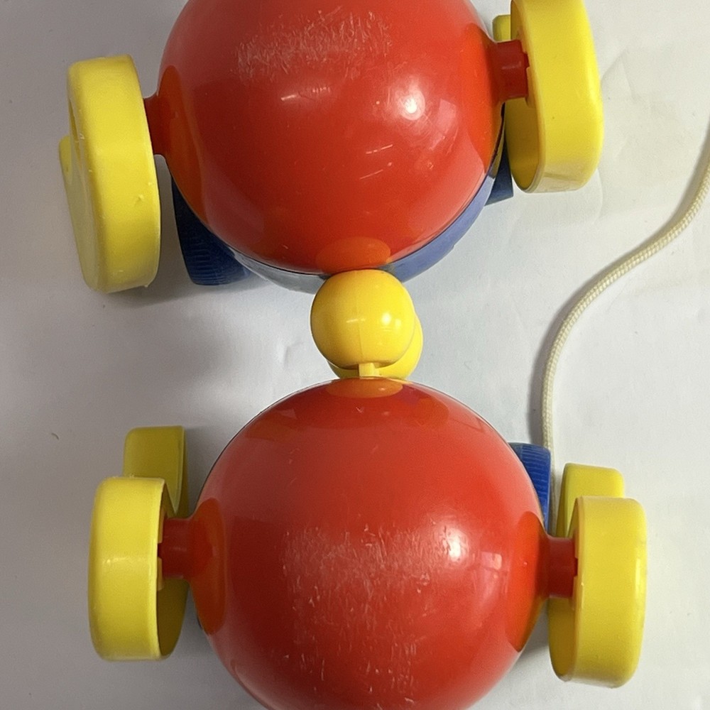 Vintage Kiddicraft Caterpillar Pull Toy Clatterpillar Pull Along Rare HTF