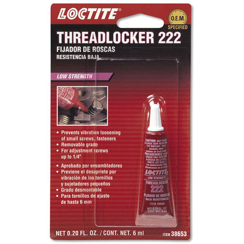 Loctite 38653 Threadlocker 222 Low Strength