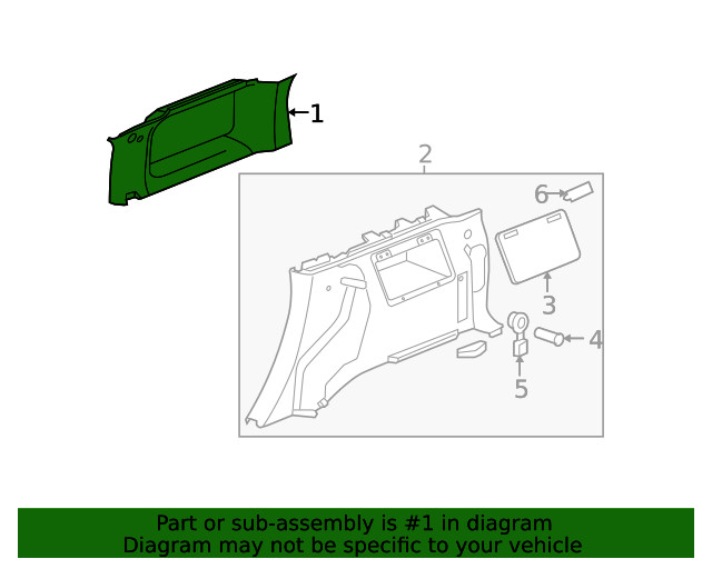 Genuine GM Window Molding 25820002