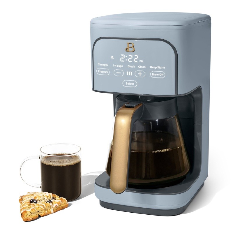 Programmable 12-Cup Coffee Maker Auto Shut Off Brew Strength Touch Display New