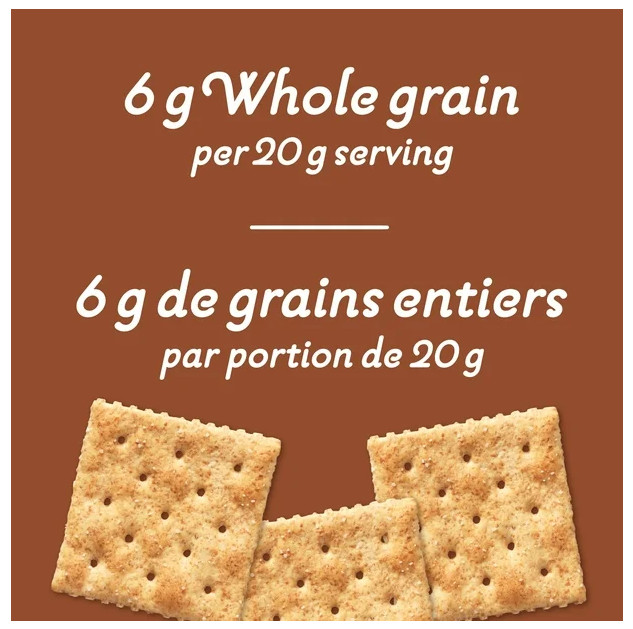 Premium Plus Whole Wheat Salted Top Crackers, 481g (4 Pack)