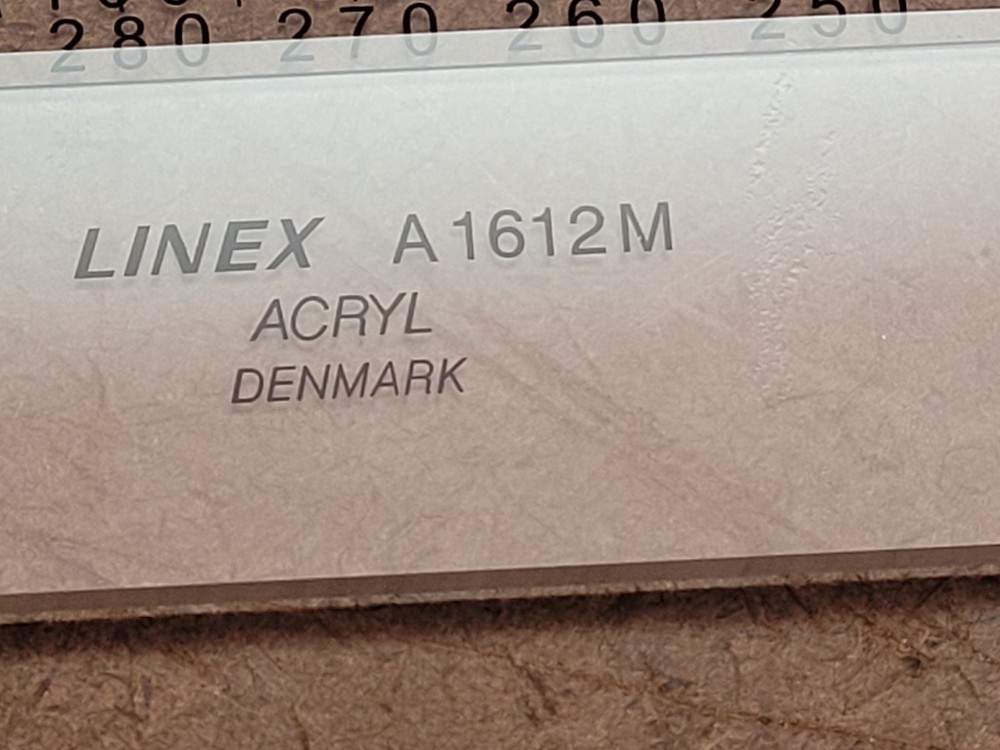 Linex A1612 M Parallel Ruler Acryl Denmark