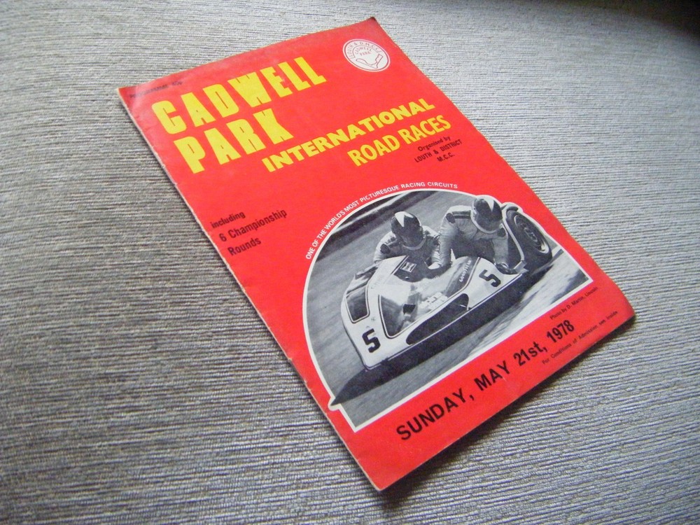 International Road Races Programme   Cadwell Park    May 1978