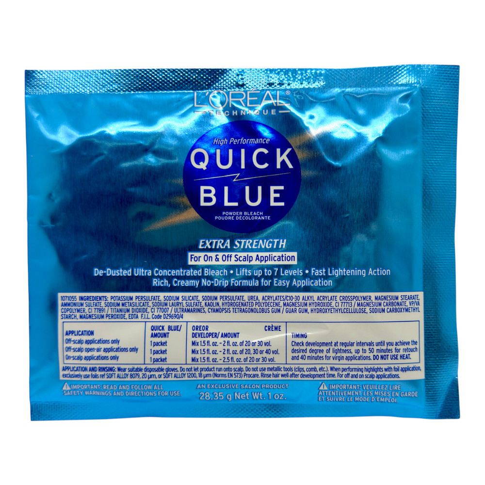 L'Oreal Quick Blue Powder Lightener Packette 1oz (2-Pack) Bleach