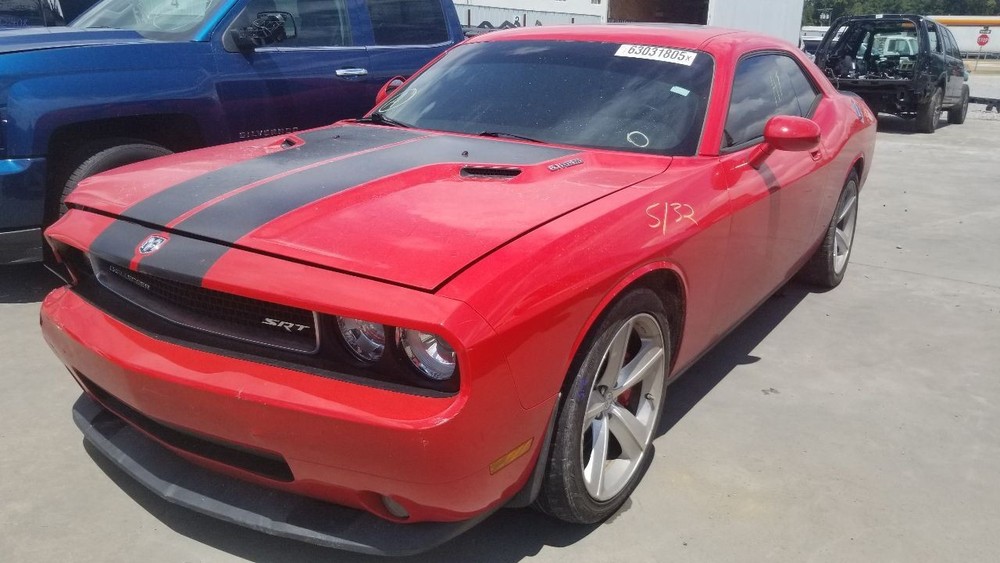 09 DODGE CHALLENGER SRT8 INTERIOR DOOR TRIM PANEL RIGHT PASSENGER BLACK