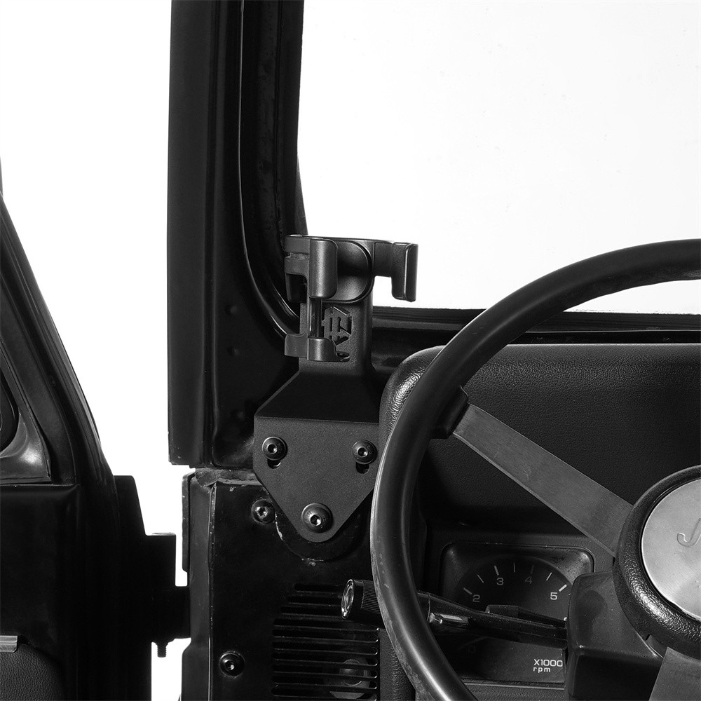 Fit 87-95 Jeep Wrangler YJ Multi-Function Drink Cup Holder Phone Mount Bracket