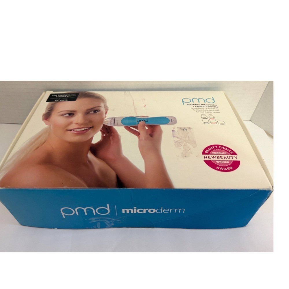 PMD Personal Microderm Complete System Blue with Starter Kit Skin Care Set NEW