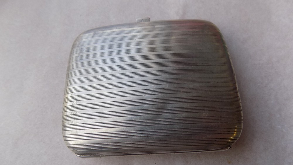 SILVER 800 AND ENAMEL CIGARETTE CASE