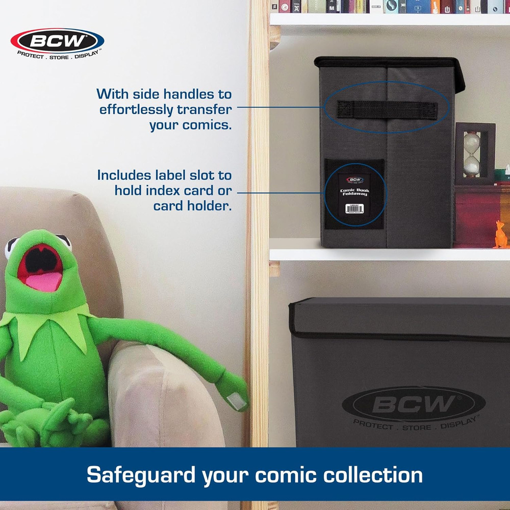Comic Book Storage Box - 1 Ct | Foldable Comic Book Case | Each Fits 125-150 Sle