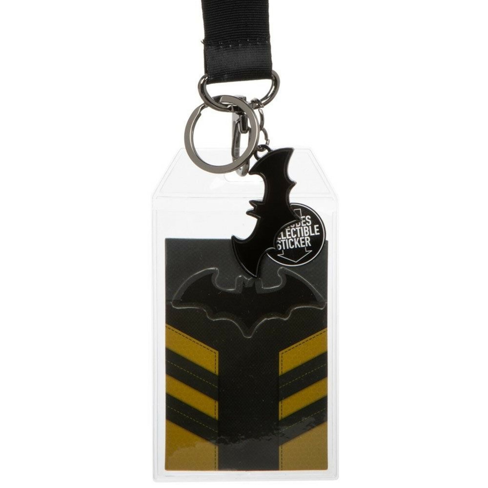 Batman Suit-Up Lanyard Grey