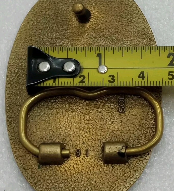 Solid Brass ~ Veterans Appreciation Day ~ Belt Buckle ~ Lucent Technologies ~NOS