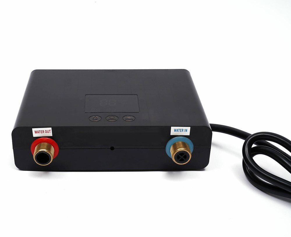 110V Electric Tankless Home Hot Water Heater Whole House Instant Heating 3000W