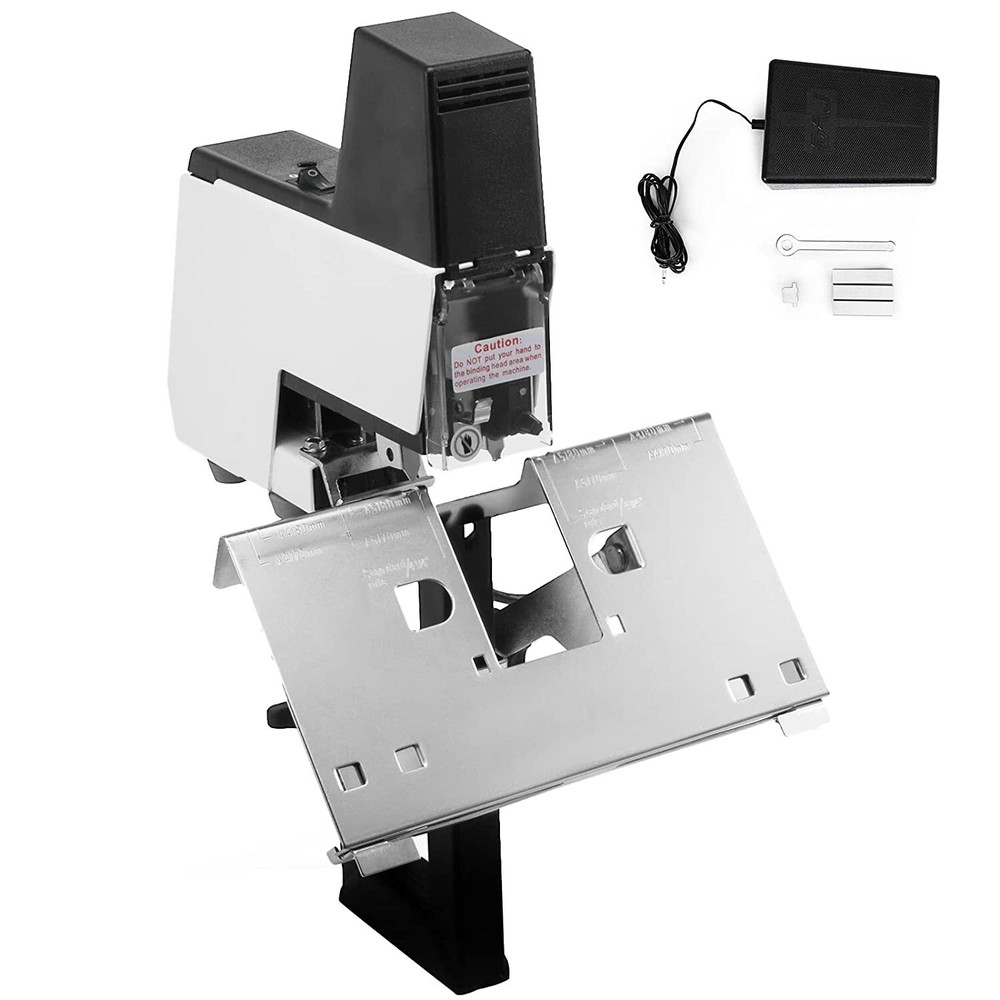 110V Electric Stapler Rapid Automatic Saddle Binding Machine 2 - 50 Sheets