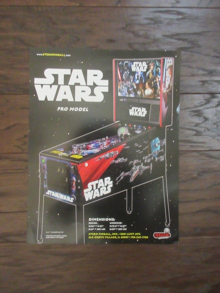 STARVWARS STERN PINBALL BROCHURE