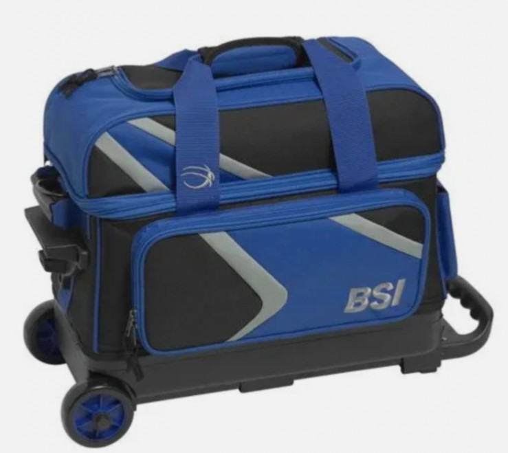 BSI Dash 2 Ball Double Roller Blue Bowling Bag