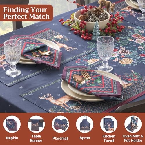 Table Cloth Rectangle Table 100% Cotton 60 x 108 Inches Fall Tablecloth