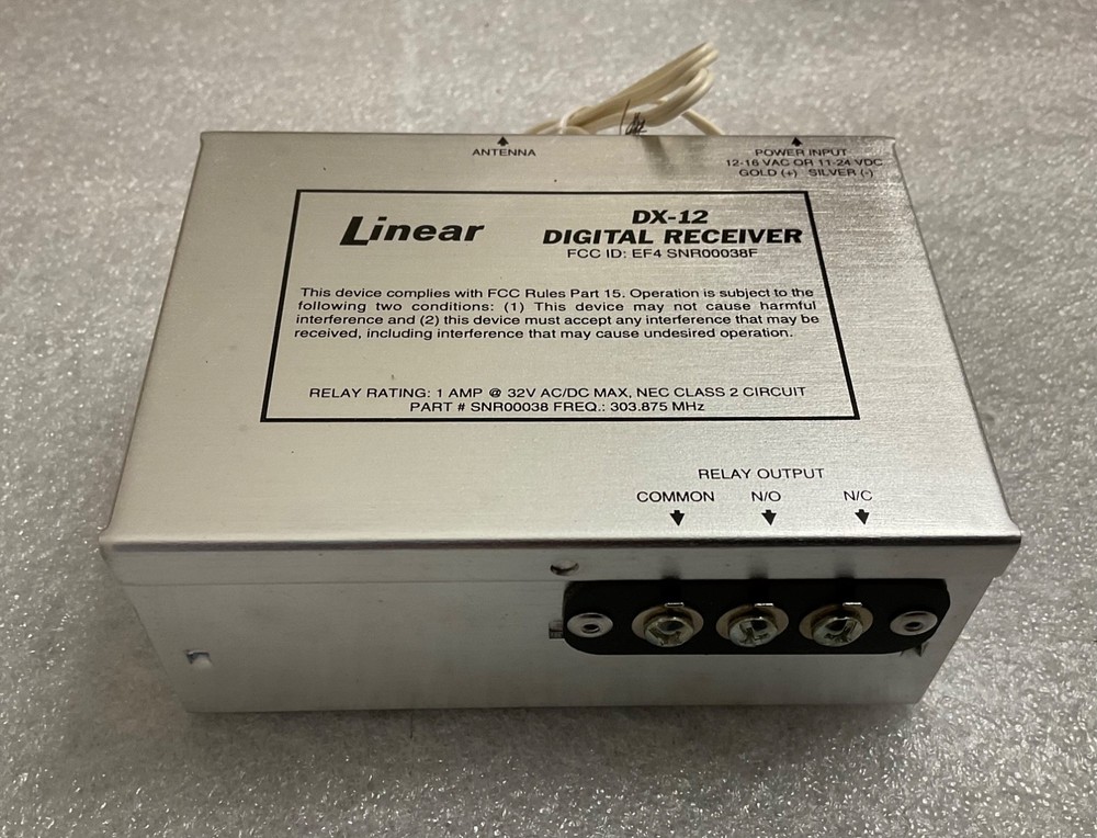 Linear DX-12 Digital Receiver Access Control Receiver