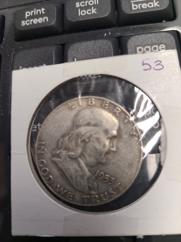 1953 D Franklin Half Dollar 90% Silver