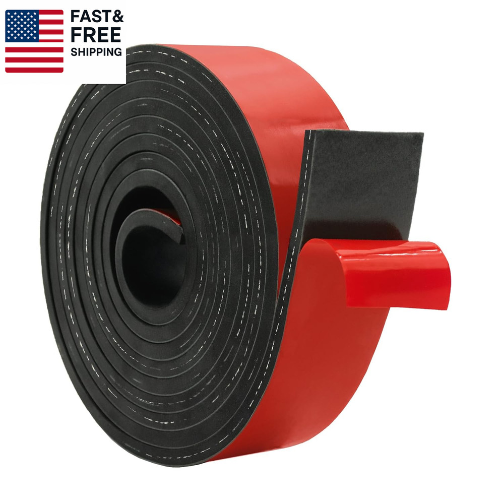 Adhesive Reinforced Solid Rubber Sheets, Rolls & Strips Inserted 1/4 (.250)"