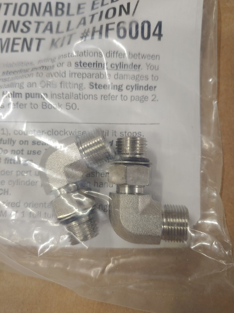 DOMETIC SEASTAR *NEW OEM* ORB ELBOW FITTING INSTALLATION/REALIGNMENT KIT #HF6004
