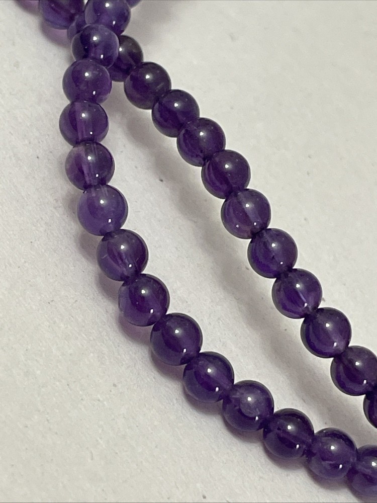 925 Stone Bead Necklace 20” Long