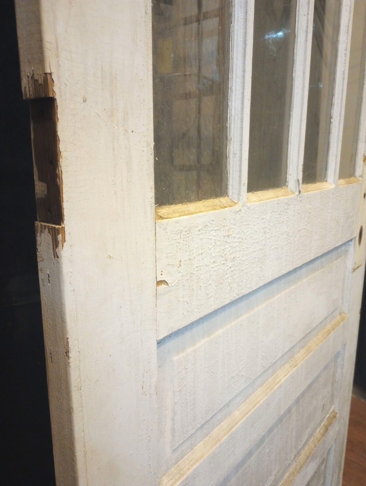 Half Vertical Glass & Raised Panel Interior Door 33 3/4" x 80 1/2"
