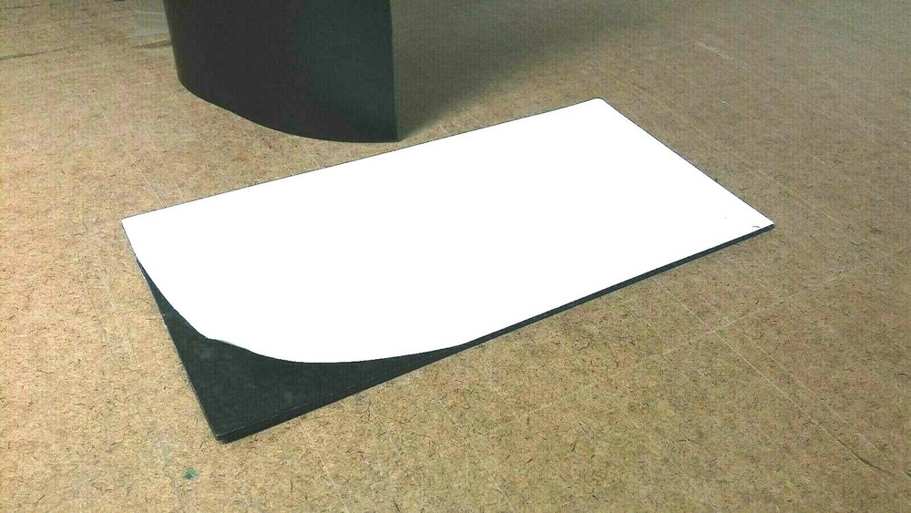 Neoprene Rubber Sheet Solid  w/Peel-Back Adhesive 1/4"Thk x 4" W x 12" L Pad