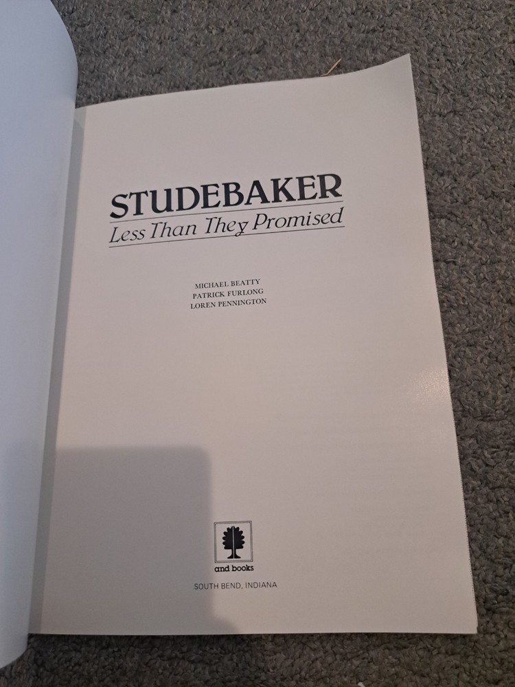 Studebaker Less than they Promised Michael Beatty Patrick Furlong 1987