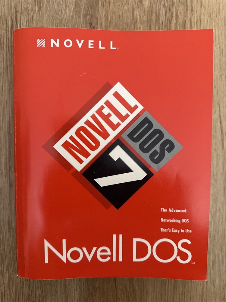 Vintage 1993 Novell DOS 7