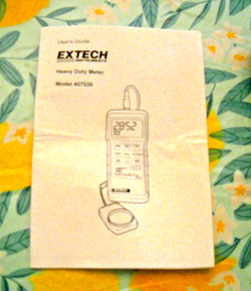 Extech 407026 Foot Candle/Lux Heavy Duty Light Meter