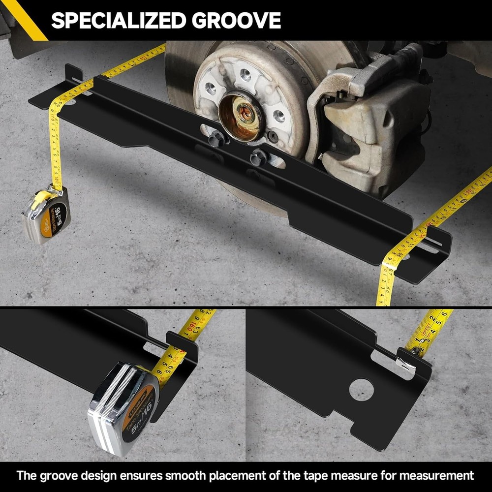 2 Pack Heavy Duty Wheel Alignment Tool Kit - Black Toe Alignment Tool Plates