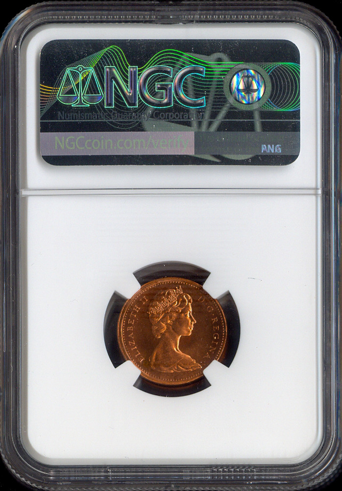 1968 Canada Small Cent 1C NGC MS66 RD MAC - Quality