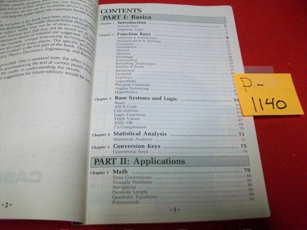 CASIO COMPUTING WITH THE SCIENTIFIC CALCULATOR MANUAL MULTIPLE APPLICATIONS