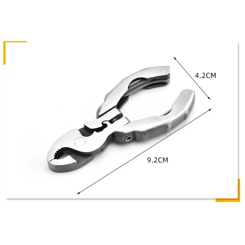 Multifunction Folding Pliers Mini Stainless Steel Camping Tool Screwdriver