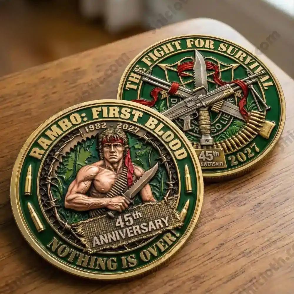 Rambo First Blood 45th Anniversary Challenge Coin