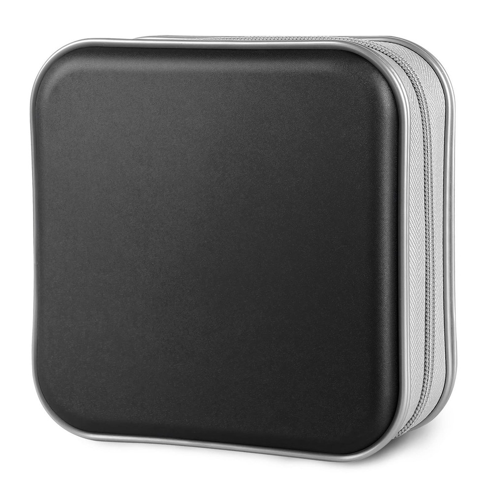 CD Case, 40 Capacity CD/DVD Case Holders Wallet Hard Plastic DVD Disc Cases